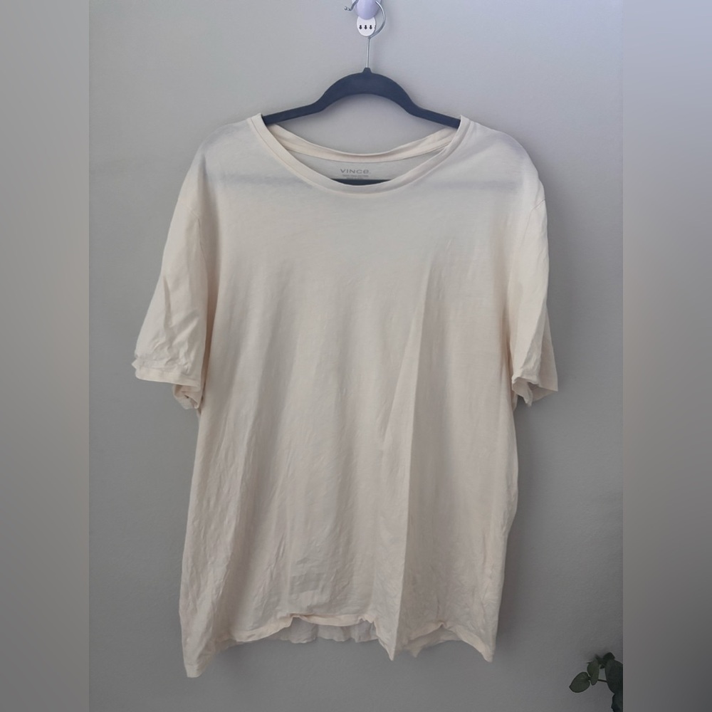 Vince Men's Soft Cream Short Sleeve Tee